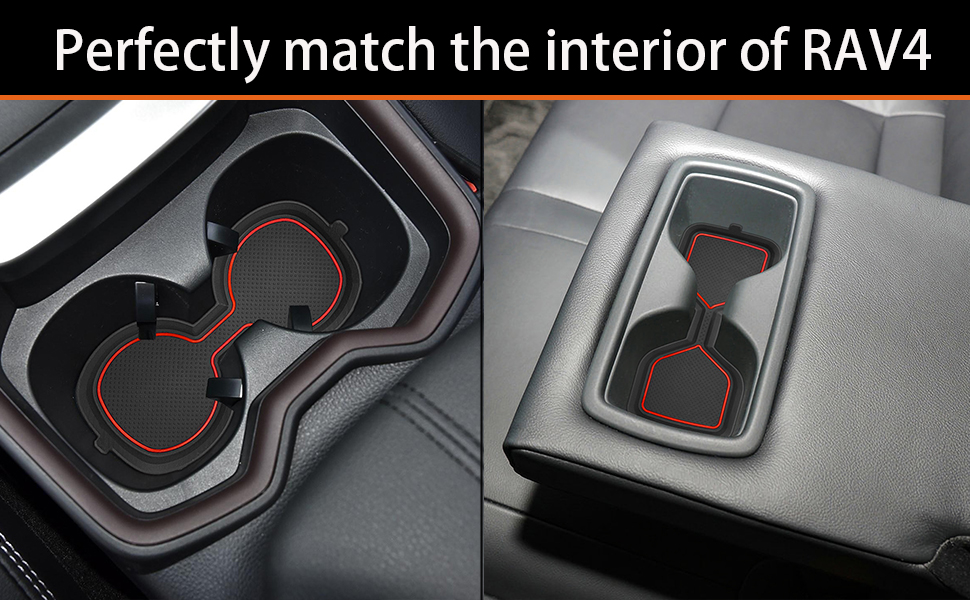 Auovo 3D Cup holder coasters for Toyota RAV4 20192022（2 piece）